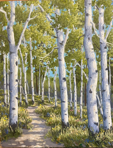 A Summer Trail 14x11 $650 at Hunter Wolff Gallery